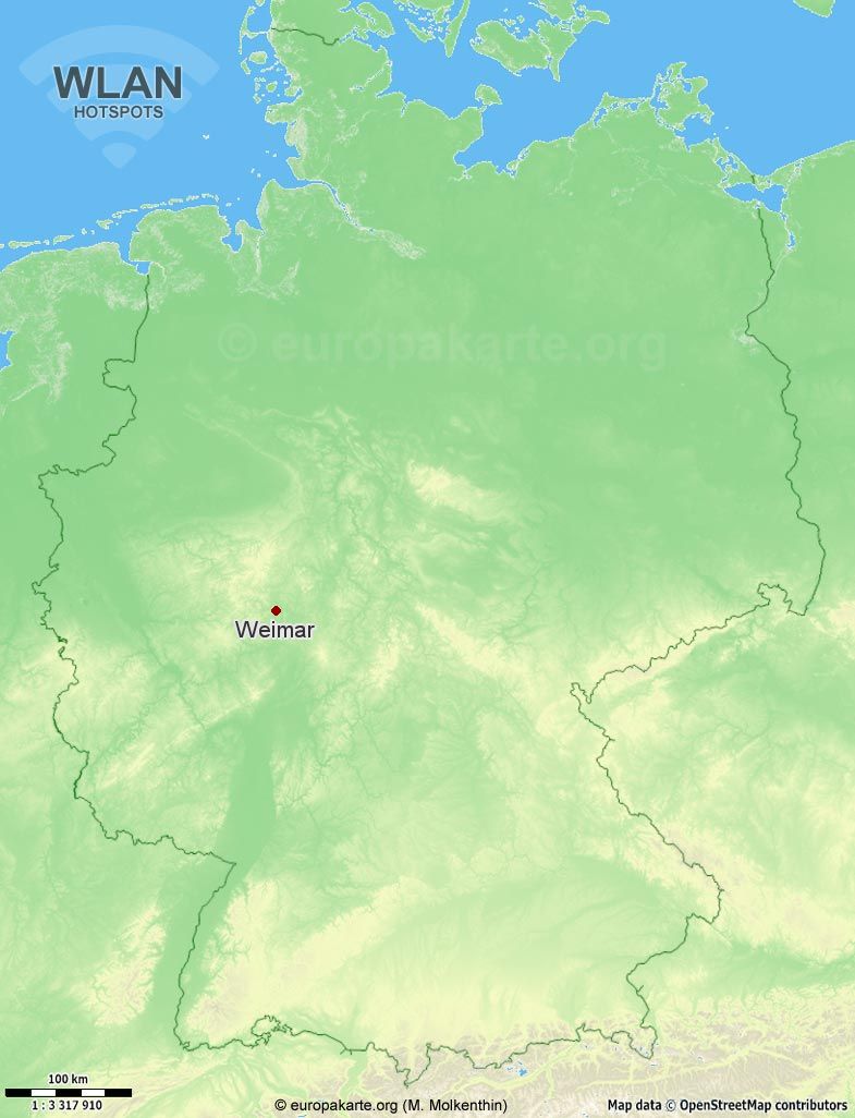 WLAN-Hotspots in Weimar (Hessen)