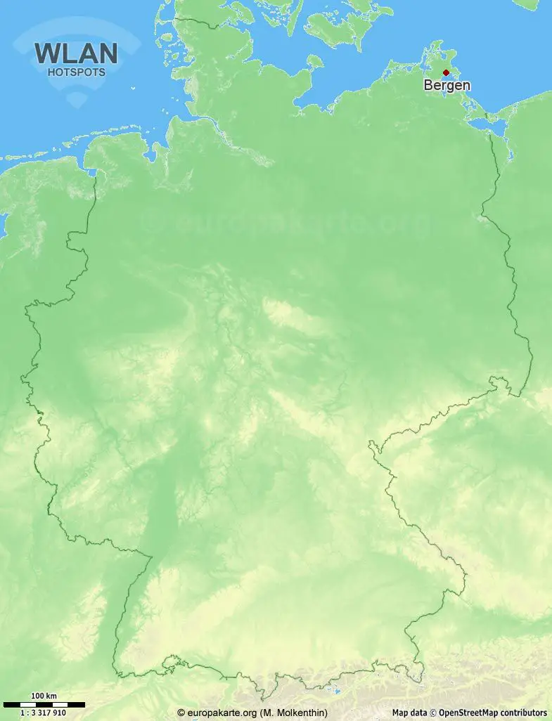 WLAN-Hotspots in Bergen (Mecklenburg-Vorpommern)