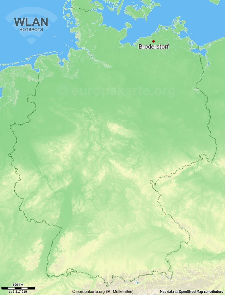 WLAN-Hotspots in Broderstorf (Mecklenburg-Vorpommern)