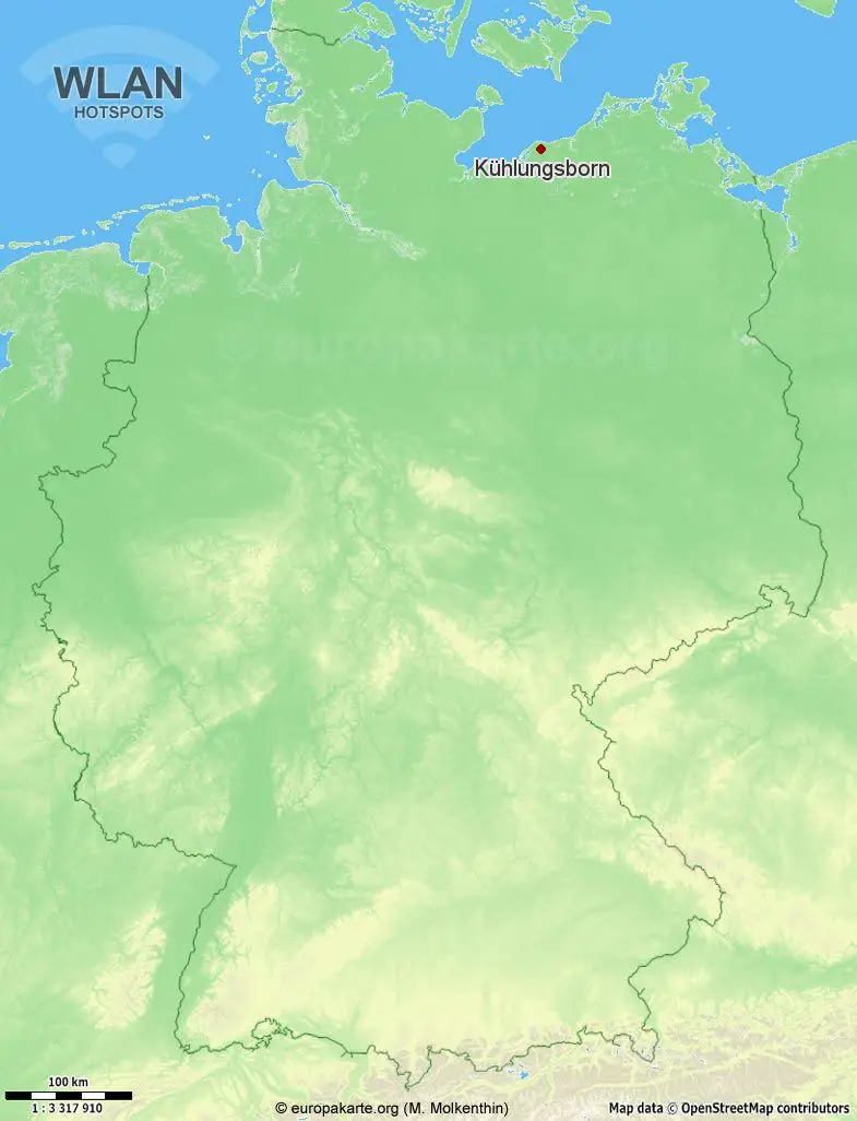 WLAN-Hotspots in Kühlungsborn (Mecklenburg-Vorpommern)
