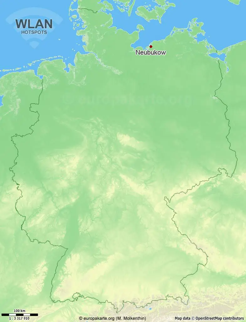 WLAN-Hotspots in Neubukow (Mecklenburg-Vorpommern)