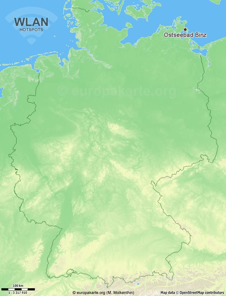 WLAN-Hotspots in Ostseebad Binz (Mecklenburg-Vorpommern)