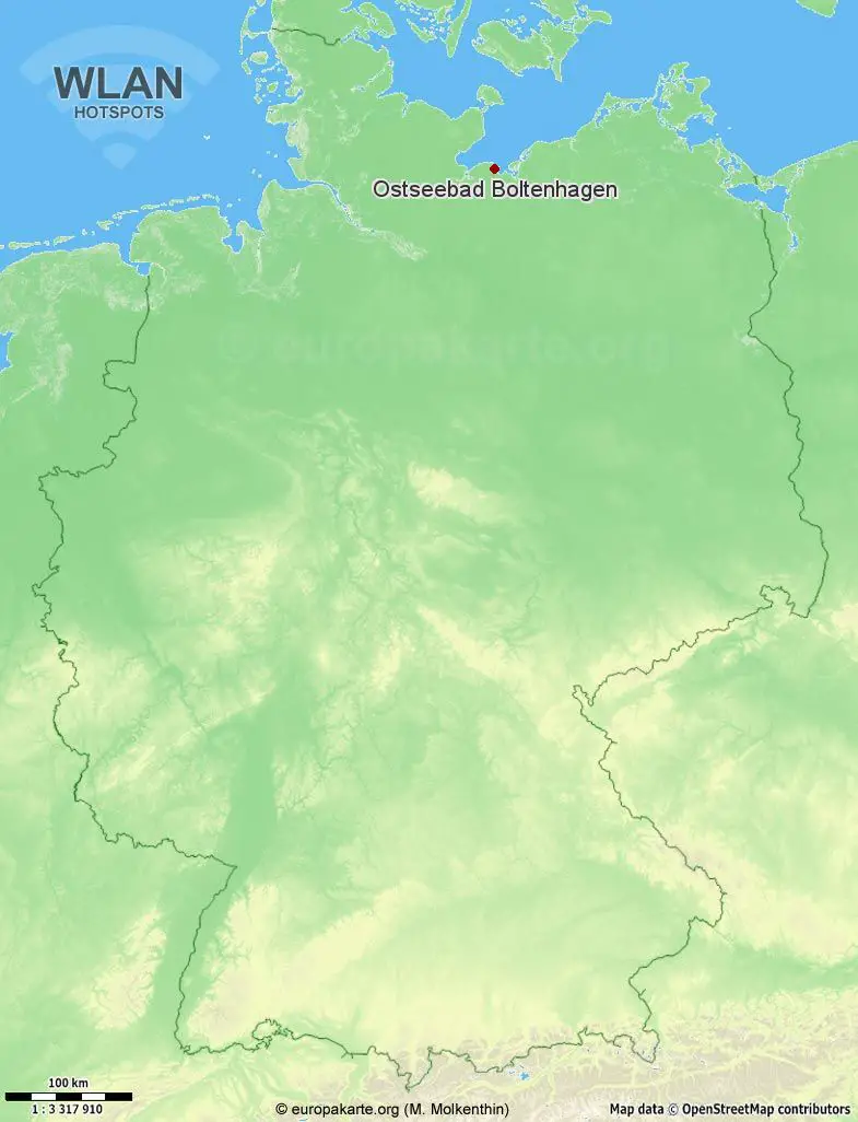 WLAN-Hotspots in Ostseebad Boltenhagen (Mecklenburg-Vorpommern)