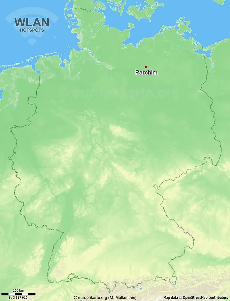 WLAN-Hotspots in Parchim (Mecklenburg-Vorpommern)