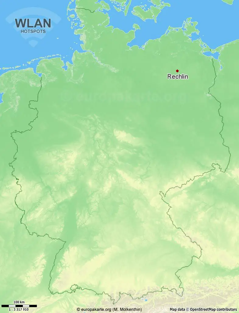 WLAN-Hotspots in Rechlin (Mecklenburg-Vorpommern)