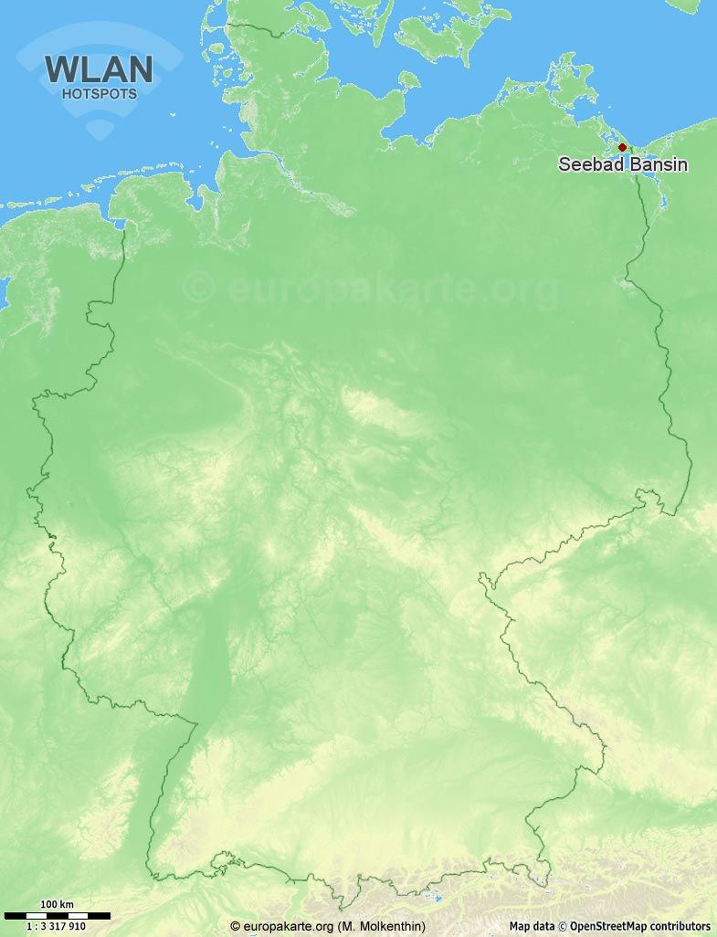 WLAN-Hotspots in Seebad Bansin (Mecklenburg-Vorpommern)