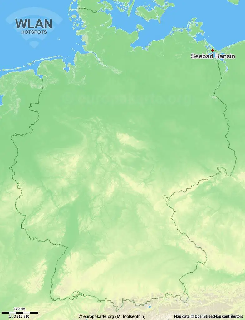 WLAN-Hotspots in Seebad Bansin (Mecklenburg-Vorpommern)