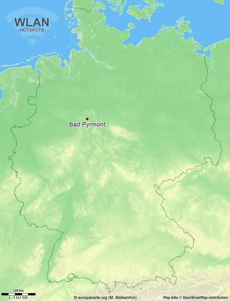 WLAN-Hotspots in Bad Pyrmont (Niedersachsen)