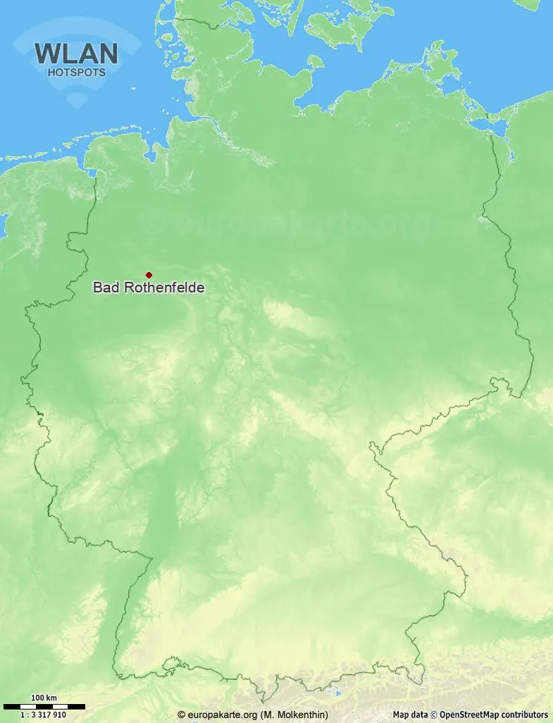 WLAN-Hotspots in Bad Rothenfelde (Niedersachsen)