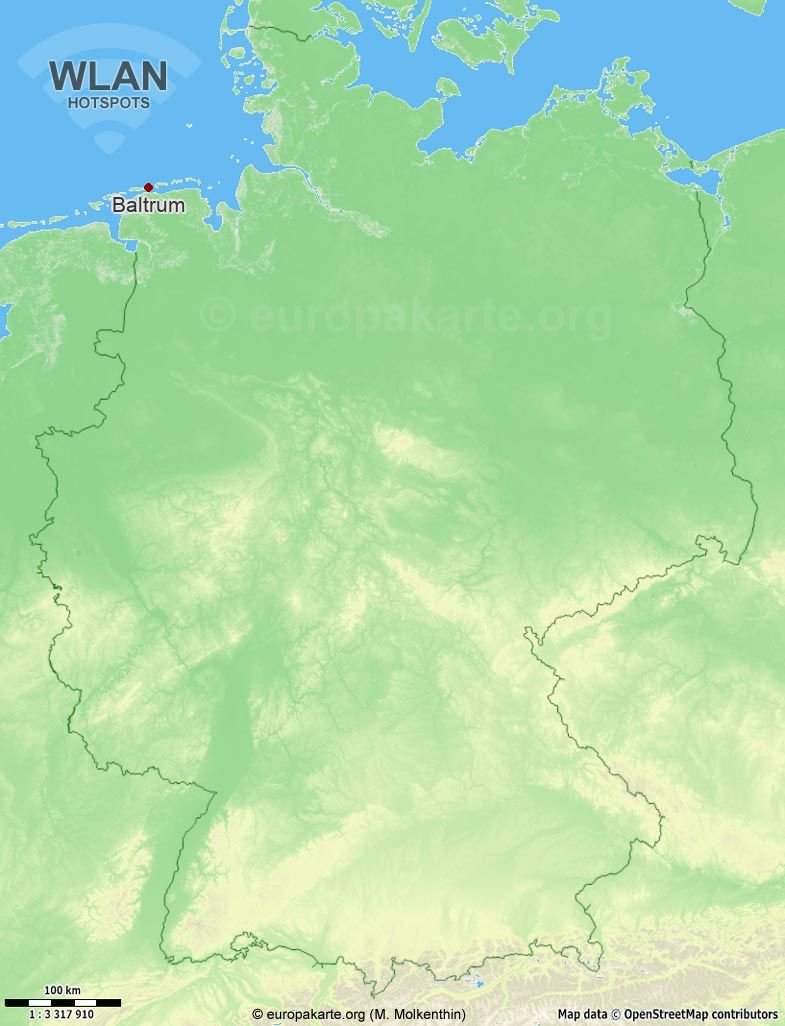 WLAN-Hotspots in Baltrum (Niedersachsen)
