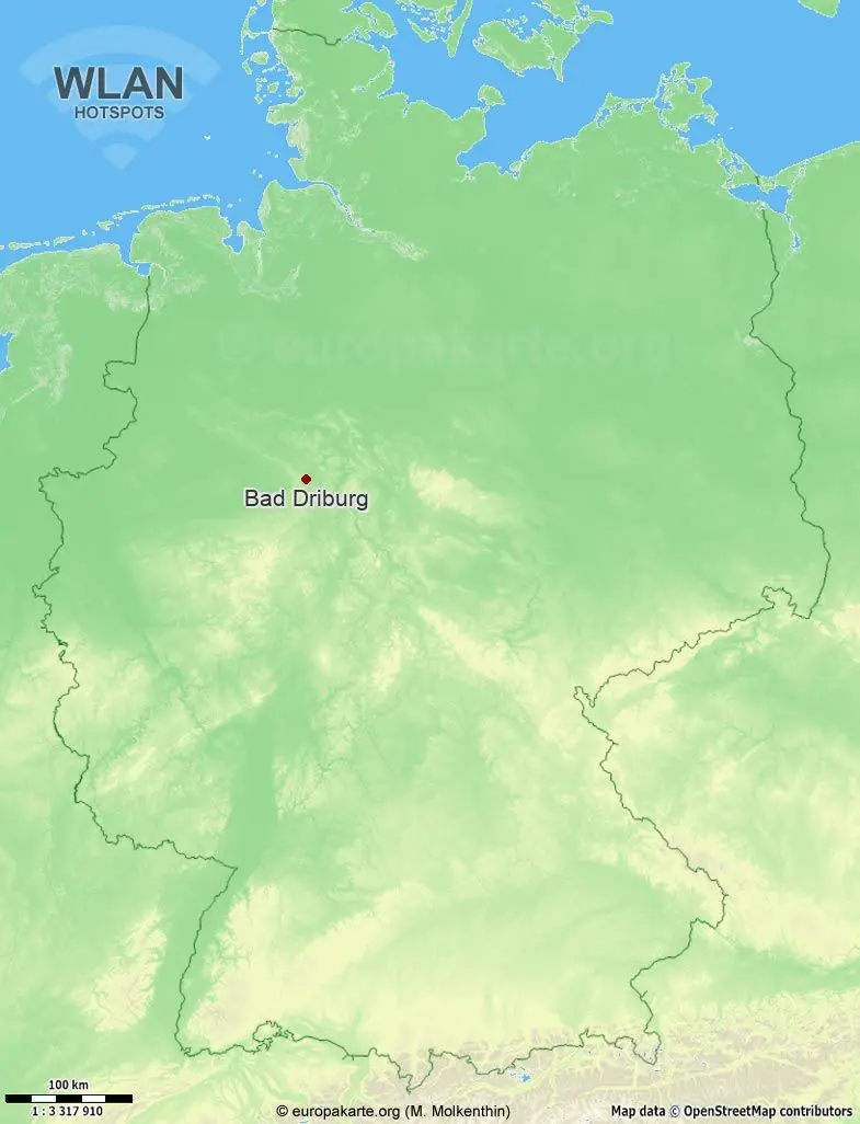 WLAN-Hotspots in Bad Driburg (Nordrhein-Westfalen)