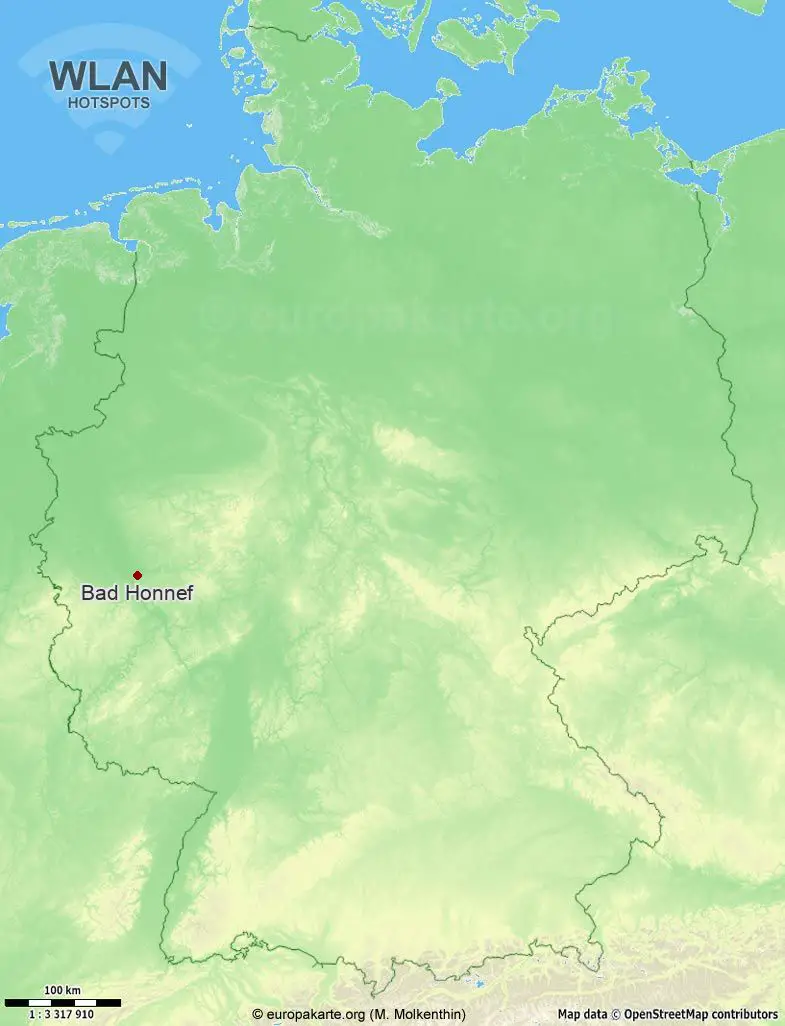 WLAN-Hotspots in Bad Honnef (Nordrhein-Westfalen)