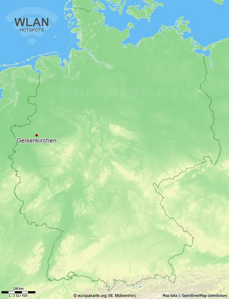 WLAN-Hotspots in Gelsenkirchen (Nordrhein-Westfalen)