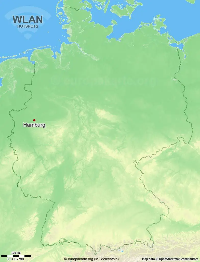 WLAN-Hotspots in Hamburg (Nordrhein-Westfalen)