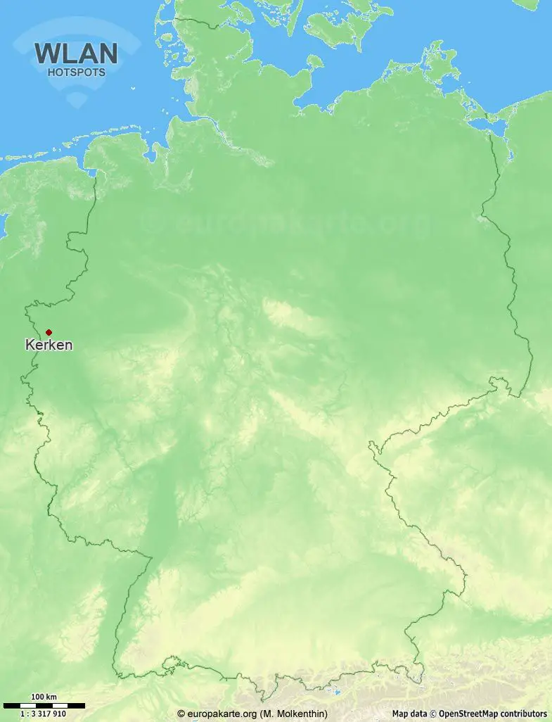 WLAN-Hotspots in Kerken (Nordrhein-Westfalen)