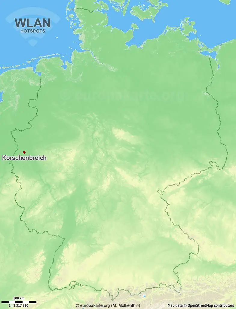 WLAN-Hotspots in Korschenbroich (Nordrhein-Westfalen)