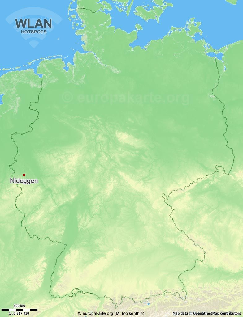 WLAN-Hotspots in Nideggen (Nordrhein-Westfalen)