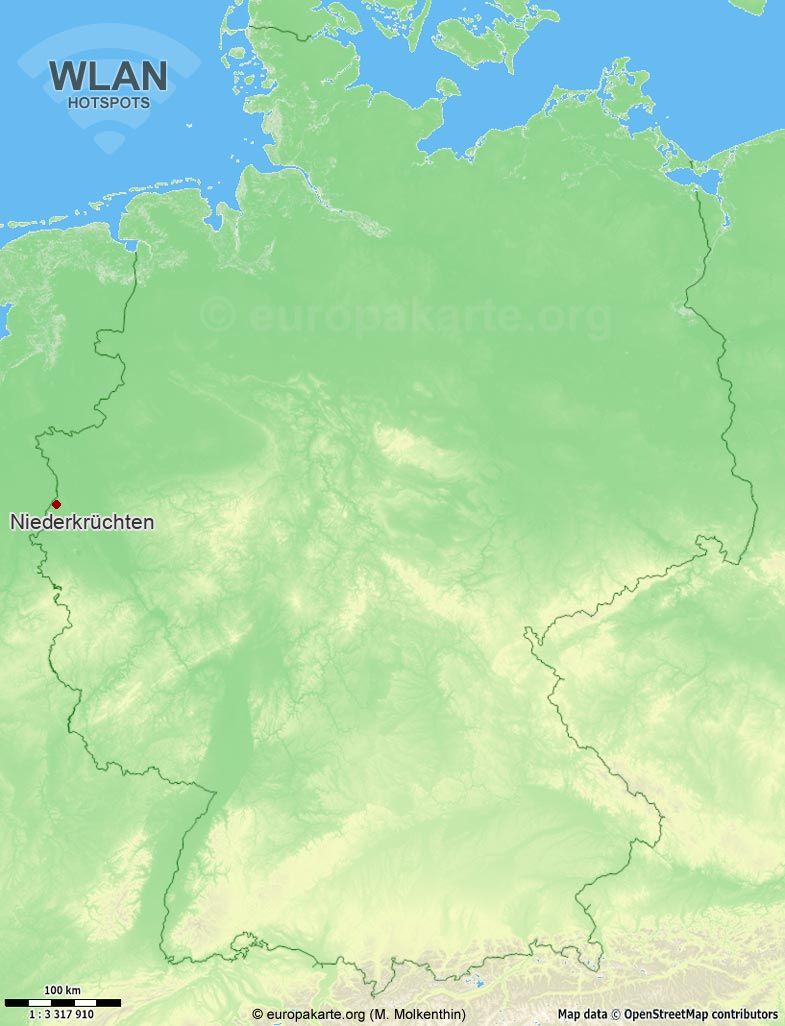 WLAN-Hotspots in Niederkrüchten (Nordrhein-Westfalen)