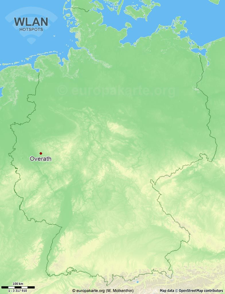 WLAN-Hotspots in Overath (Nordrhein-Westfalen)