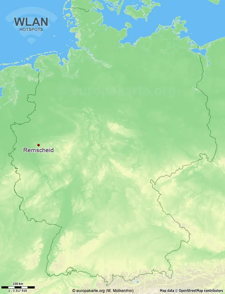 WLAN-Hotspots in Remscheid (Nordrhein-Westfalen)