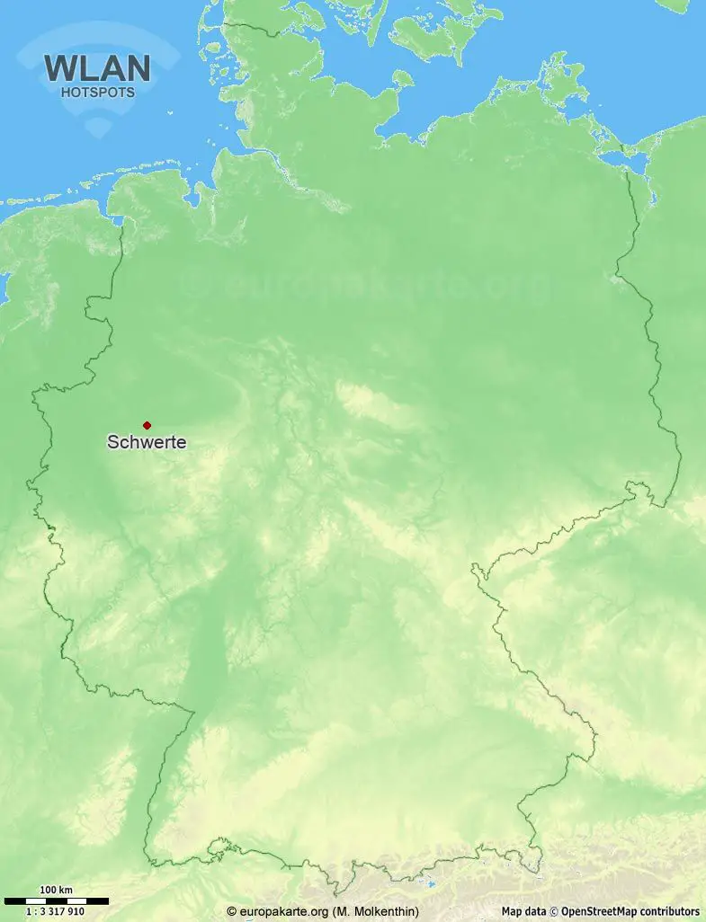 WLAN-Hotspots in Schwerte (Nordrhein-Westfalen)