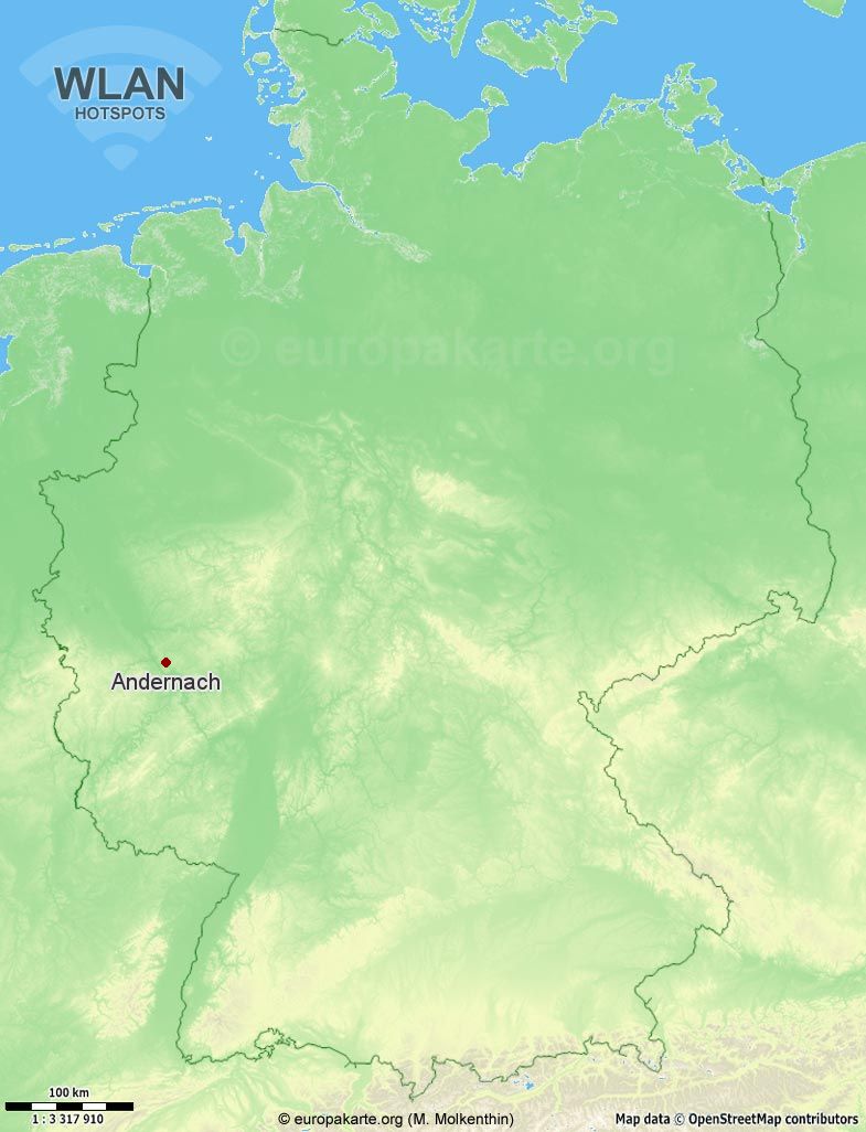 WLAN-Hotspots in Andernach (Rheinland-Pfalz)