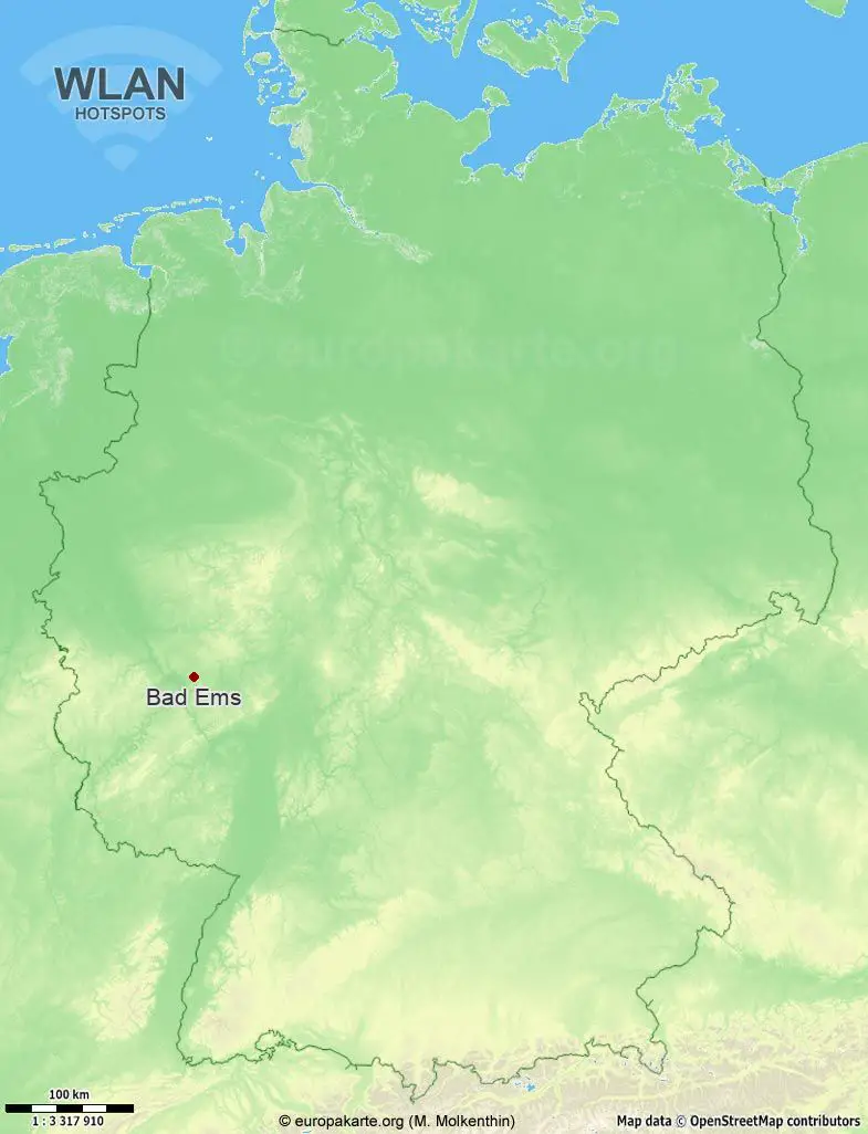 WLAN-Hotspots in Bad Ems (Rheinland-Pfalz)