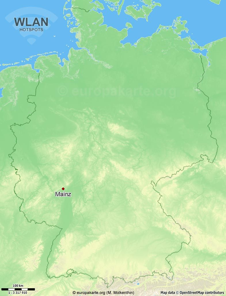 WLAN-Hotspots in Mainz (Rheinland-Pfalz)