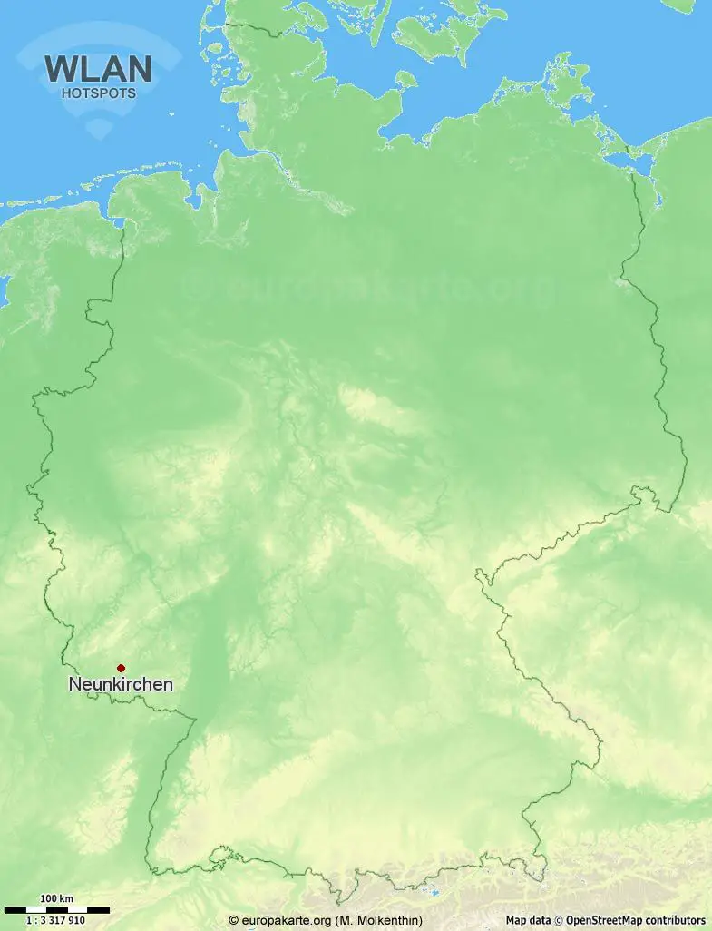 WLAN-Hotspots in Neunkirchen (Saarland)