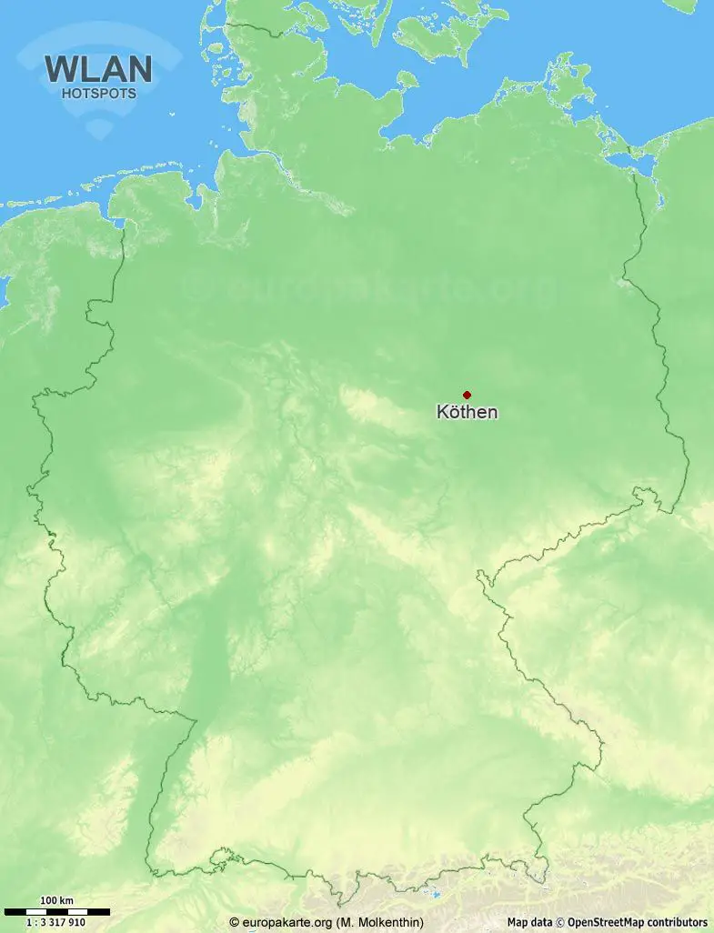 WLAN-Hotspots in Köthen (Sachsen-Anhalt)