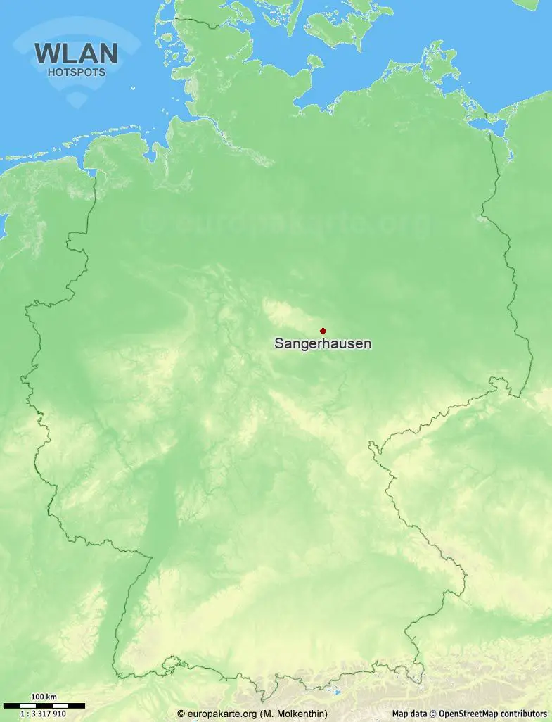 WLAN-Hotspots in Sangerhausen (Sachsen-Anhalt)