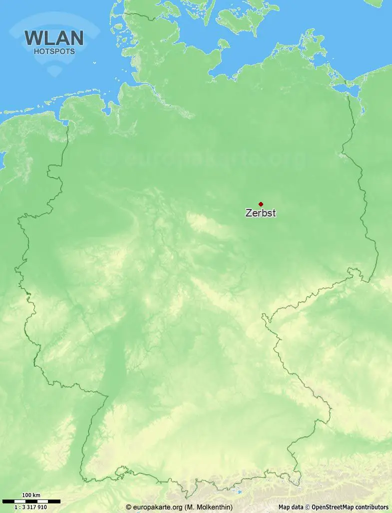 WLAN-Hotspots in Zerbst (Sachsen-Anhalt)