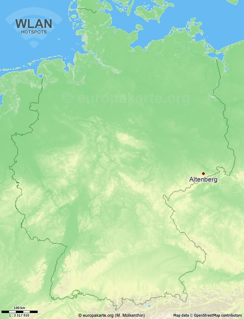 WLAN-Hotspots in Altenberg (Sachsen)