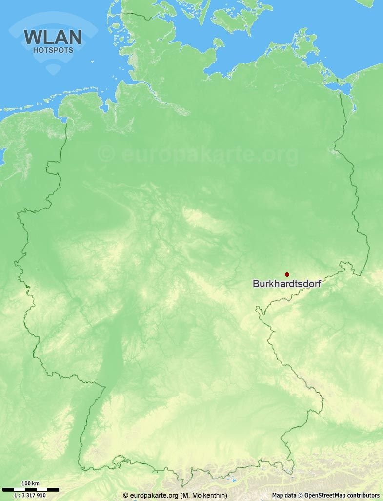 WLAN-Hotspots in Burkhardtsdorf (Sachsen)