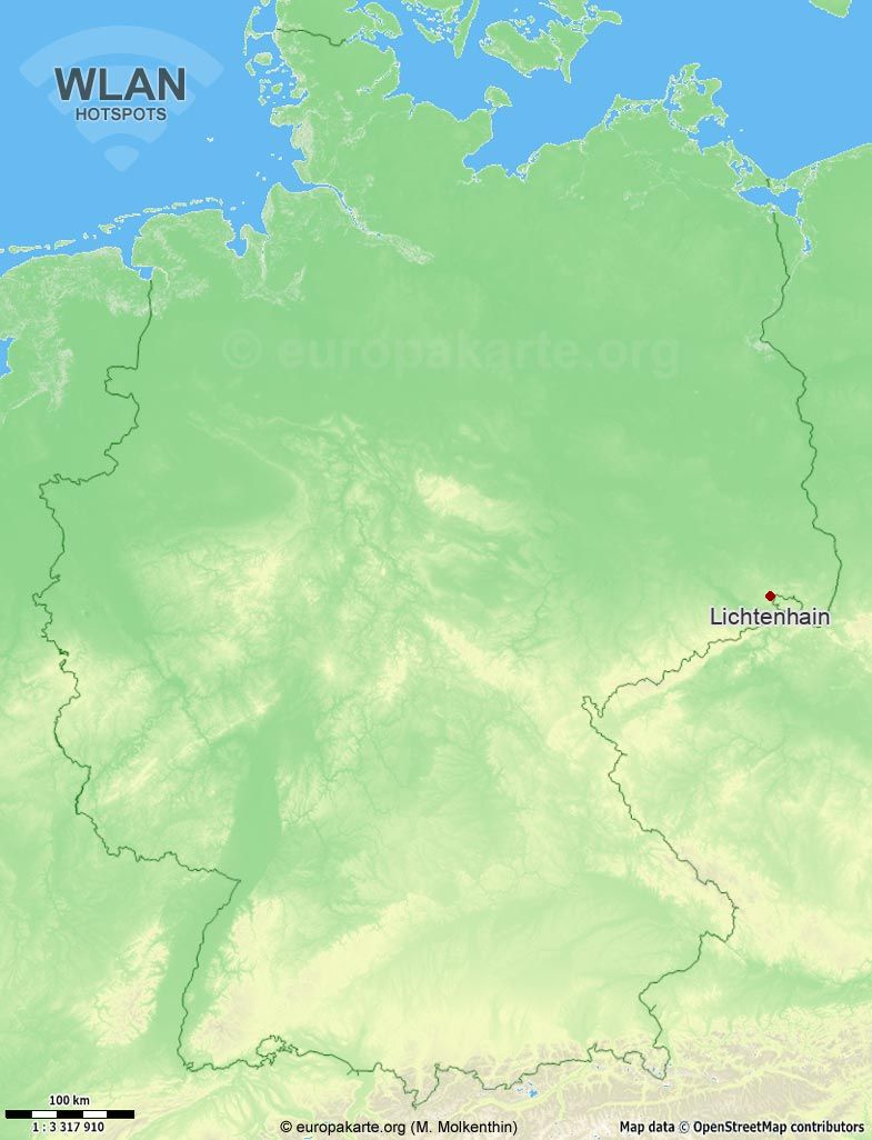 WLAN-Hotspots in Lichtenhain (Sachsen)