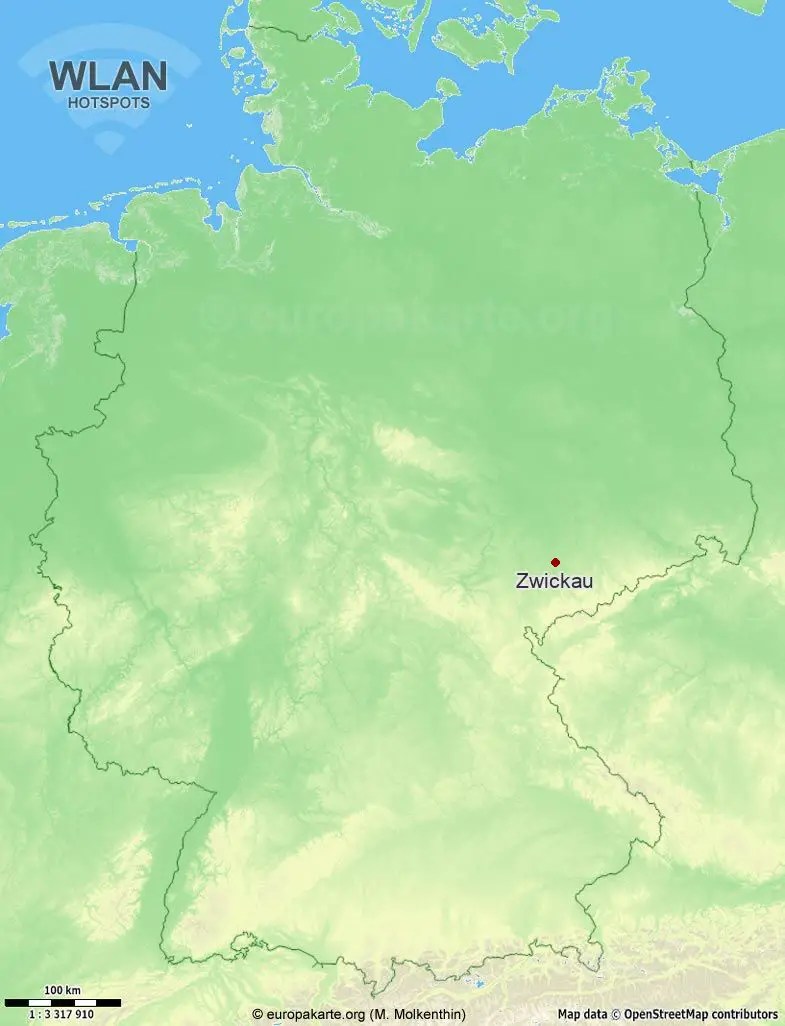 WLAN-Hotspots in Zwickau (Sachsen)