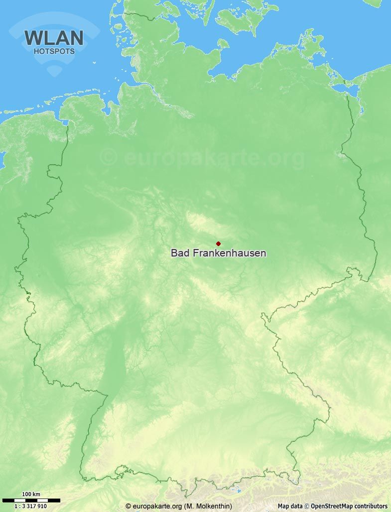 WLAN-Hotspots in Bad Frankenhausen (Thüringen)