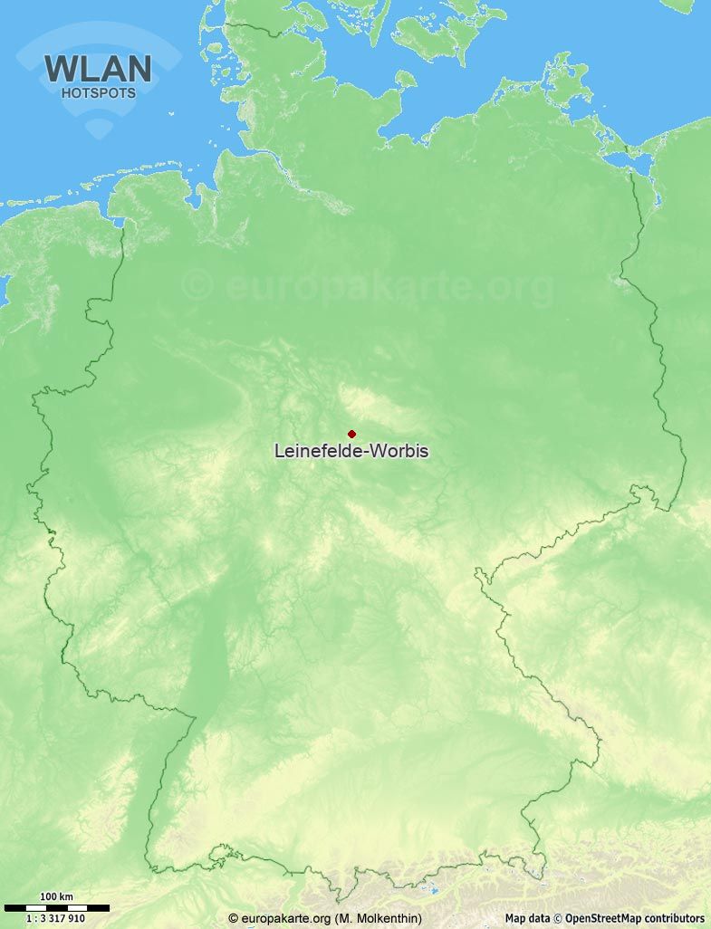 WLAN-Hotspots in Leinefelde-Worbis (Thüringen)