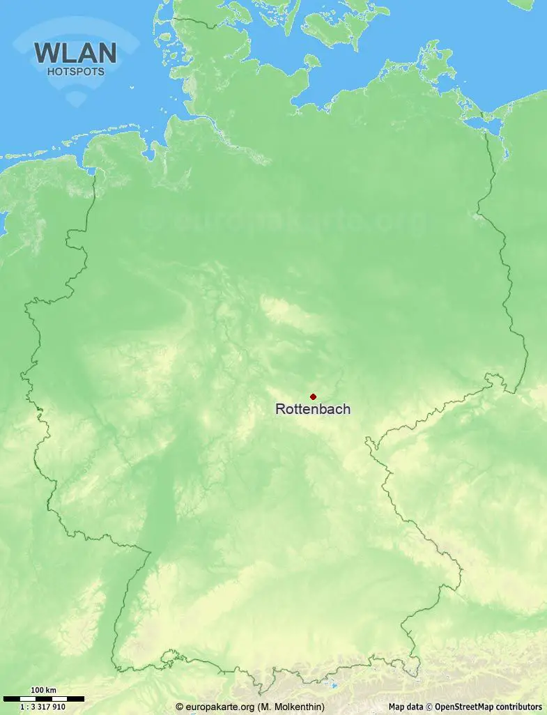 WLAN-Hotspots in Rottenbach (Thüringen)